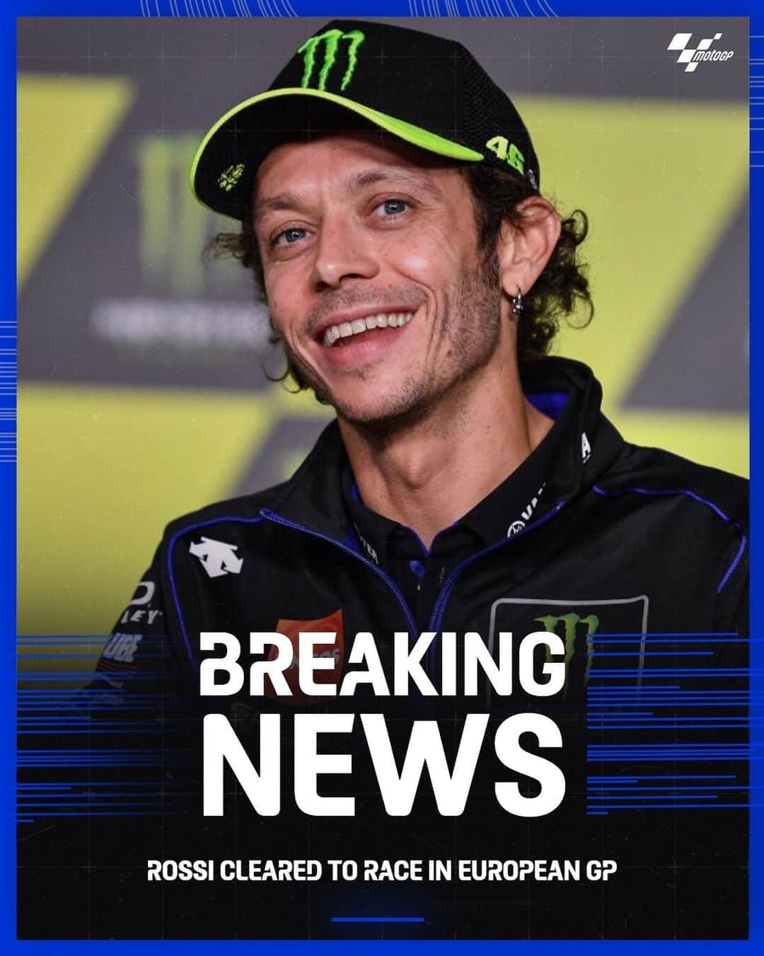 MotoGPさんのインスタグラム写真 - (MotoGPInstagram)「BREAKING 💥 @valeyellow46 will be back on track tomorrow after his second PCR test came back negative 💪 #EuropeanGP 🇪🇺 #MotoGP #VR46 #ValentinoRossi」11月7日 0時15分 - motogp