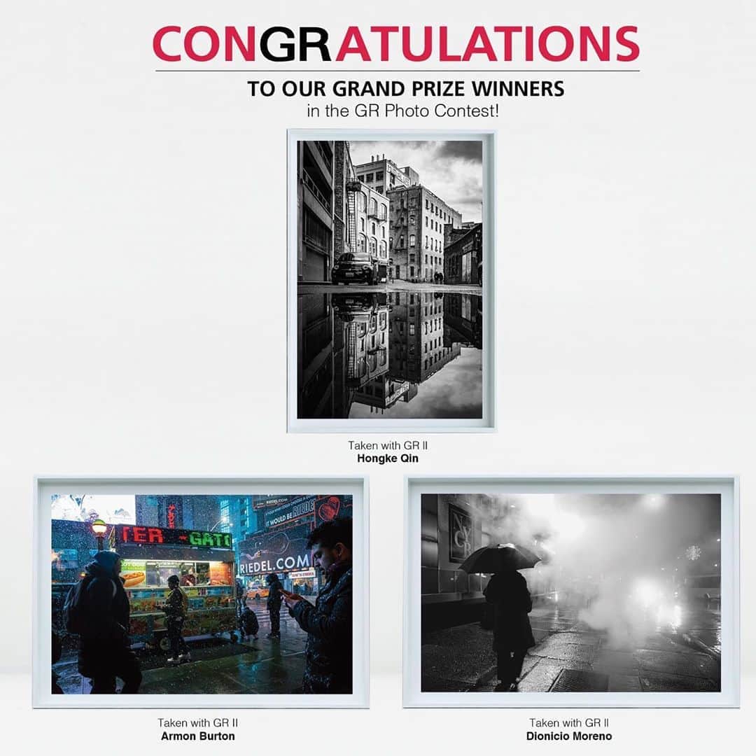 Ricoh Imagingのインスタグラム：「Congratulations to the winners of the GR Photo Contest! Thank you to all of our finalists and everyone who entered! #ricohgr #griii #grii Link in bio to view all of the images entered!」