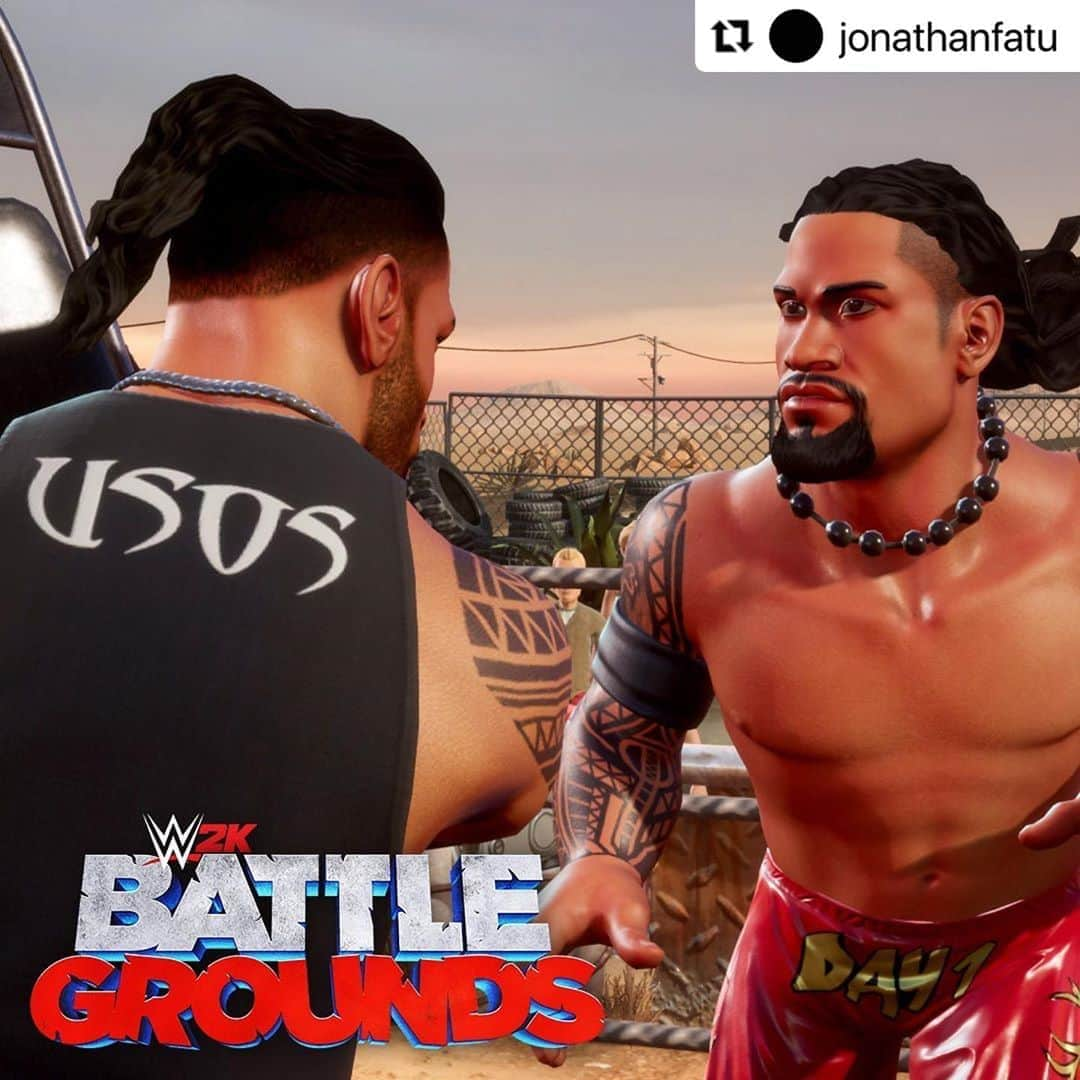 2Kさんのインスタグラム写真 - (2KInstagram)「“It’s officially Day One for me and Jey in @WWE2KBattlegrounds! Brawl with us right now.” - @jonathanfatu」11月7日 7時04分 - 2k