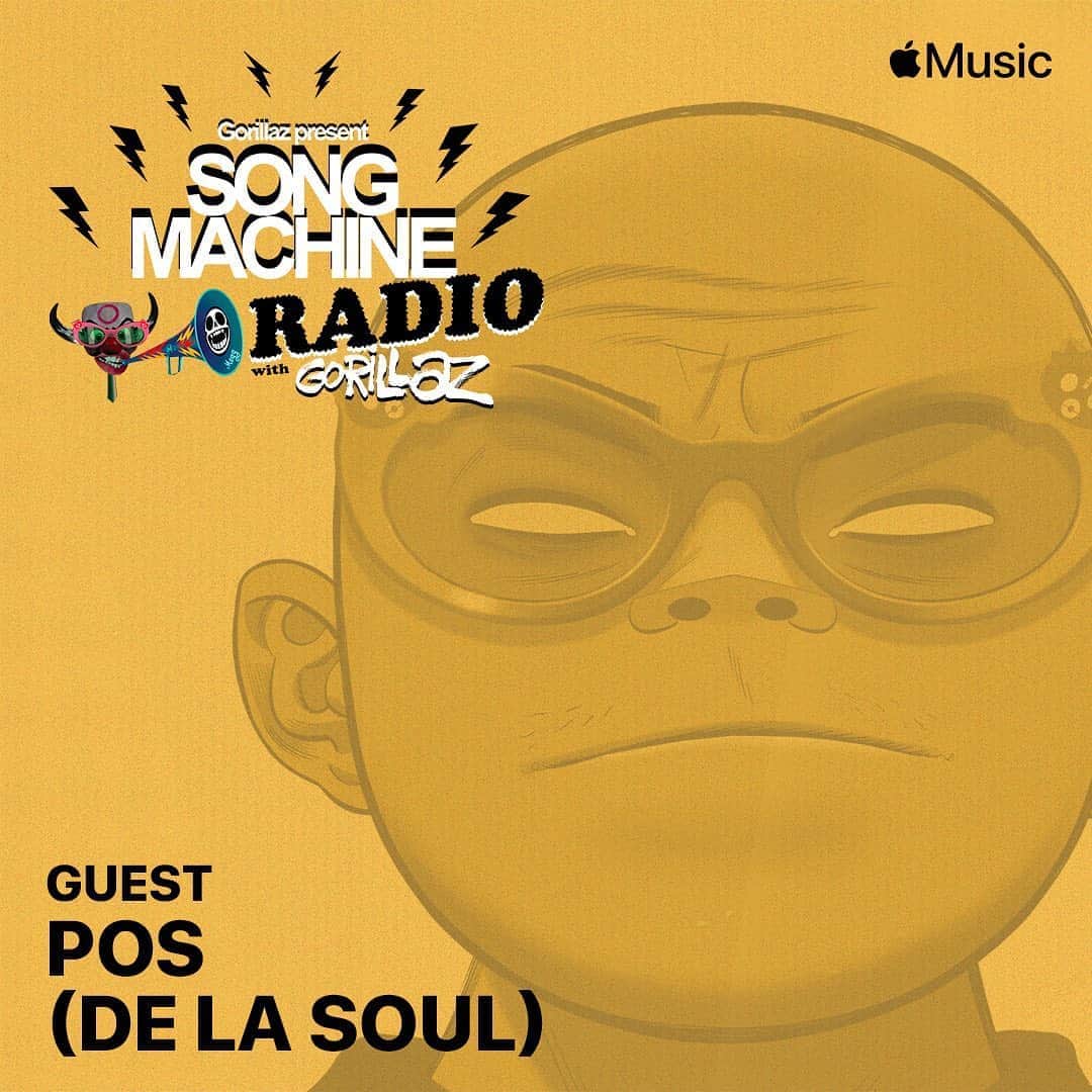 Gorillazさんのインスタグラム写真 - (GorillazInstagram)「Song Machine Radio is back! ⚡️ Tune in tonight at 8pm GMT with Russel Hobbs, bringing you some serious heat with his musical selections and none other than @plugwondelasoul on the Chat Machine 🔥 📻 Apple.co/songmachine」11月7日 2時16分 - gorillaz