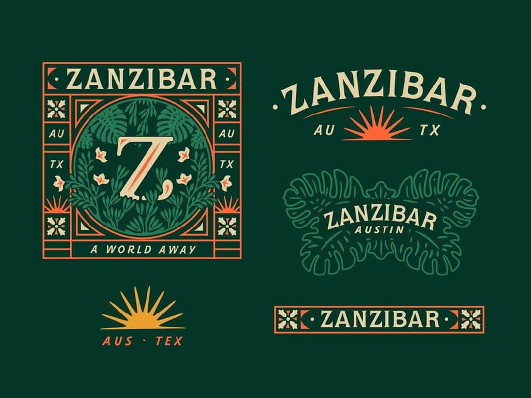 Dribbbleさんのインスタグラム写真 - (DribbbleInstagram)「Zanzibar by Stephanie White ⠀ ⠀ #dribbble #design #branding #logodesign #logo #graphicdesign」11月7日 3時05分 - dribbble