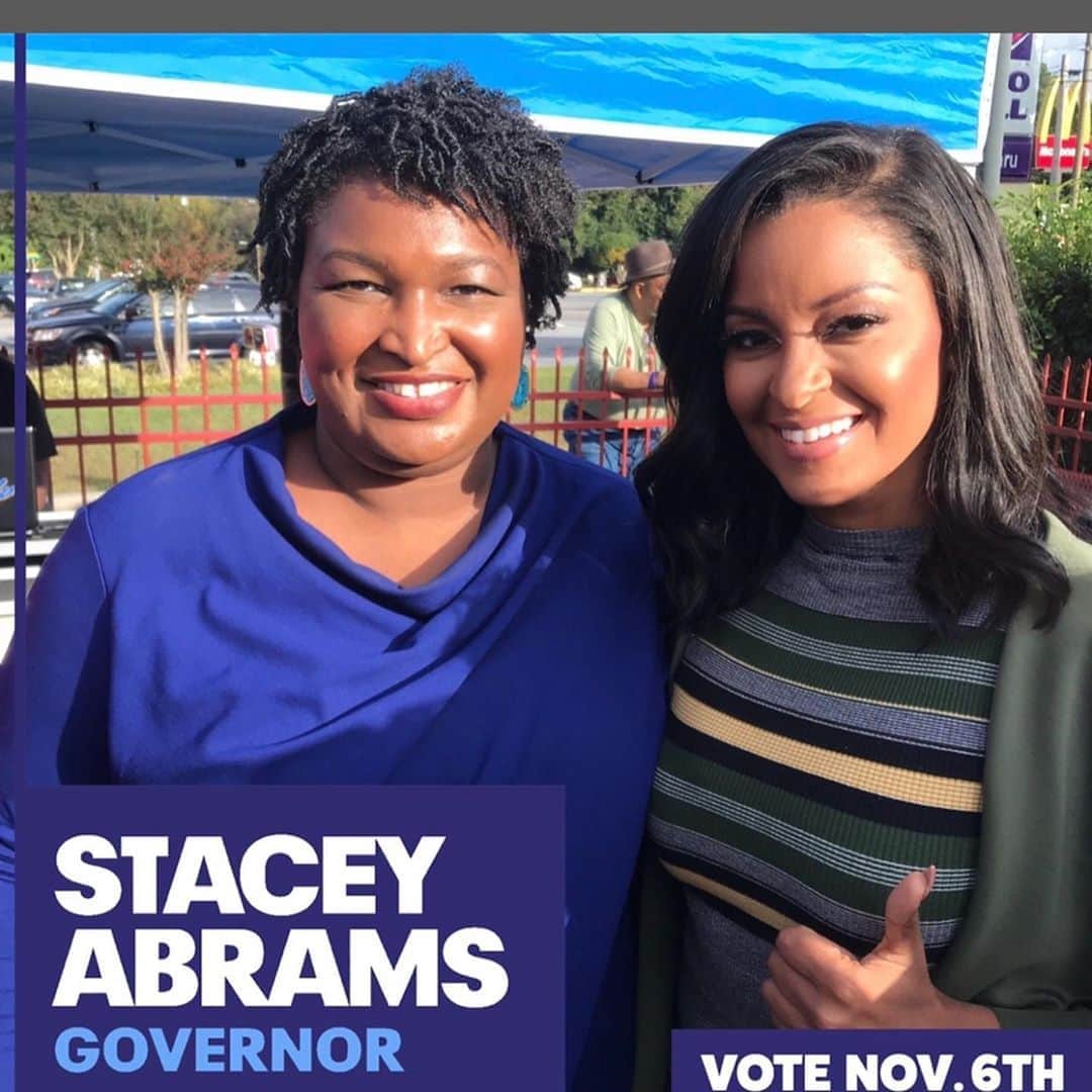 クラウディア・ジョーダンさんのインスタグラム写真 - (クラウディア・ジョーダンInstagram)「First of all.... I gotta salute this QUEEN for her tireless work to register almost a MILLION new voters in Georgia. She was robbed of her bid for the governorship back in 2018 by the king of voter suppression #BrianKemp Did she get bitter? Did she retreat? Did she lose hope? NO!! She organized, energized and worked SO hard to help fix the problem! She saw how many of our people’s voices were being silenced so she did something about it! She is now a HUGE part (as well as the spirit of John Lewis) of the reason Georgia is flipping to blue! When and if she runs again- if she’s not in Biden’s cabinet- can we ALL please honor her for her hard work and vote her into whatever office she runs for? She 1000000% deserves it! We love you @staceyabrams ❤️✊🏾✊🏾✊🏾✊🏾✊🏾✊🏾✊🏾✊🏾🔥」11月7日 3時23分 - claudiajordan