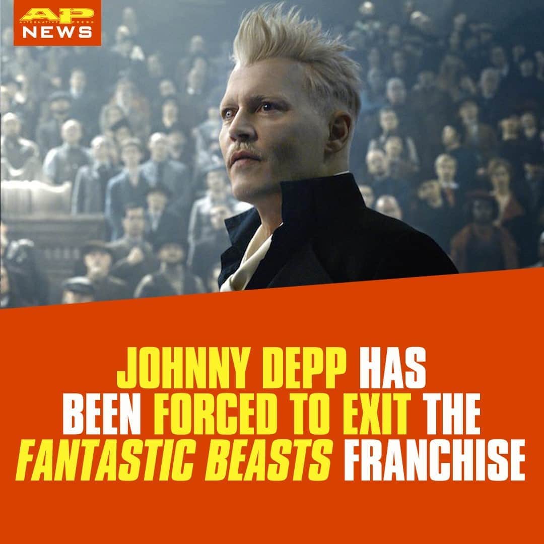 Alternative Pressさんのインスタグラム写真 - (Alternative PressInstagram)「The role of Grindelwald in ‘@fantasticbeastsmovie’ will be recast after Johnny Depp was asked to resign from the franchise by @wbpictures⁠ LINK IN BIO⁠ .⁠ .⁠ .⁠ #fantasticbeasts #johnnydepp #grindelwald #wbpictures #warnerbros #warnerbrospictuers #altpress #alternativepress」11月7日 4時02分 - altpress
