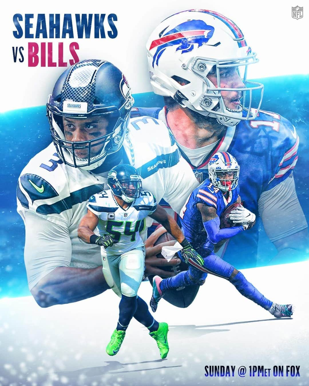 NFLさんのインスタグラム写真 - (NFLInstagram)「Russ vs. Josh 👀⁣ ⁣ 📺: #SEAvsBUF -- Sunday 1pm ET on FOX⁣ 📱: NFL app // Yahoo Sports app」11月7日 4時30分 - nfl