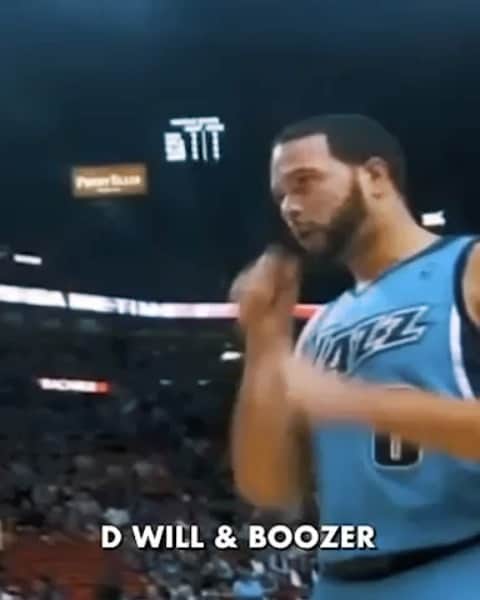 カルロス・ブーザーのインスタグラム：「Flashback Video Done By @forgottenseasonsnba Of My Bro @dwill8 & Yours Truly From Our Jazz Days!!! Damn We Were A Filthy Combo!!!! Yadiggggg!!! #HOLDAT EDIT: @mitch.sayers」