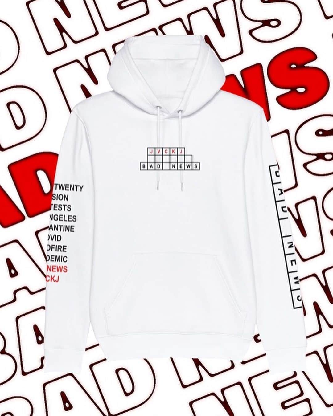 ジャック・ジョンソンのインスタグラム：「BAD NEWS streetwear line is out now! (JVCKJ.com)」