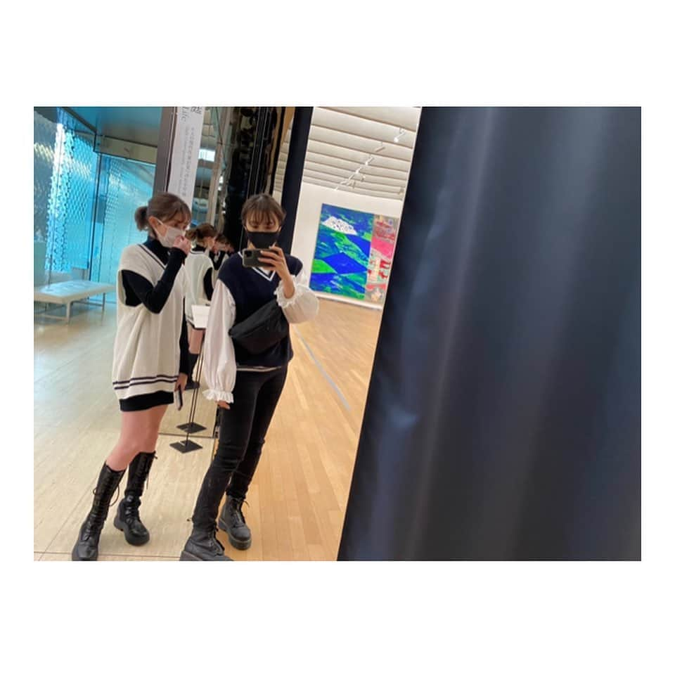 加藤ナナさんのインスタグラム写真 - (加藤ナナInstagram)「のりちゃんと美術館デート👭🎶」11月7日 15時02分 - katouchan