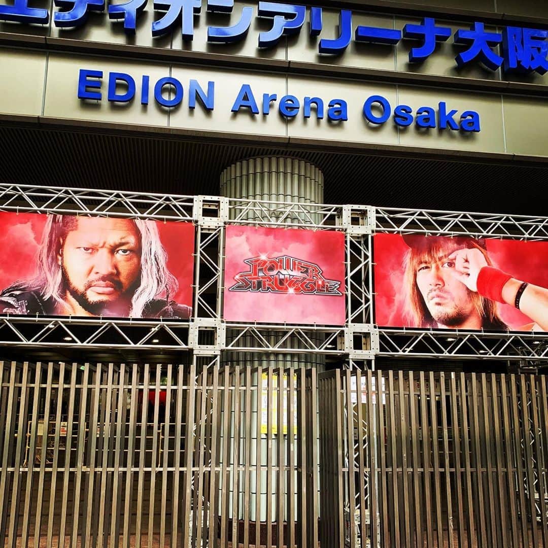 のインスタグラム：「『POWER STRUGGLE』11.7大阪大会  #エディオンアリーナ  #11月7日 #新日本プロレス #njpst #njpw」