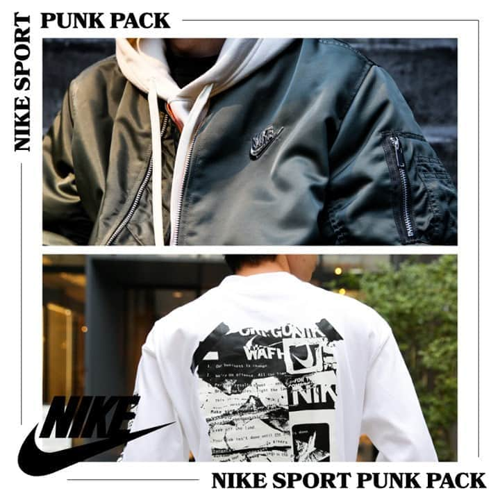 フリークスストアさんのインスタグラム写真 - (フリークスストアInstagram)「【MEN’S TOPICS】 . -販路限定アイテム 『NIKE SPORT PUNK PACK』-  パンクの精神を取り入れた販路限定プロダクトが登場。 	 パンクの精神であるD.I.Y主義を取り入れた販路限定ラインである「NIKE SPORT PUNK PACK」。限られた店舗でしか手に入らない限定アイテムをお見逃しなく。  ▶︎TOPページのURLからTOPICSをご覧ください。  #freaksstore #freaksstore20fw #nike #nikesportpunkpack   #nikeコーデ #ナイキコーデ #ナイキ #秋服 #秋服コーデ #冬服 #冬服コーデ #冬コーデ #長袖T #ロンTコーデ #バックプリント #バックプリントt #ボンバージャケット #パーカーコーデ #フーディー #フーディーコーデ #パーカー #スウェット #スウェットコーデ #カジュアルコーデ #カジュアルファッション #メンズカジュアル #メンズコーデ #ストリートコーデ #ストリートファッション #ストリート」11月7日 9時00分 - freaksstore_official