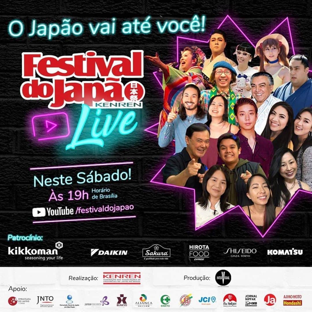 Eden Kaiのインスタグラム：「Muito Obrigado for having me!!🇧🇷 ご覧頂きありがとうございました😊✨ #FJLIVE #FJemcasa #festivaldojapao」
