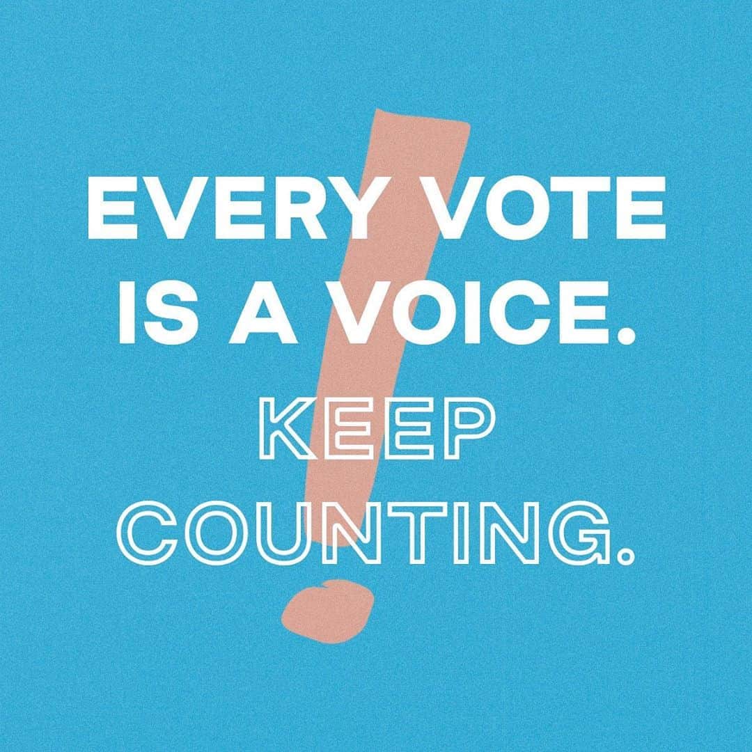 トムズシューズのインスタグラム：「Every vote should be counted—every voice heard. At the same time, we want to acknowledge that waiting is hard, and that it’s weighing on us, too. If you’re feeling anxious or overwhelmed, know that you can text TOMS to 741741 to receive free, confidential support from a trained Crisis Counselor—anytime, anywhere. This resource is for you. Don’t hesitate to lean on it.」