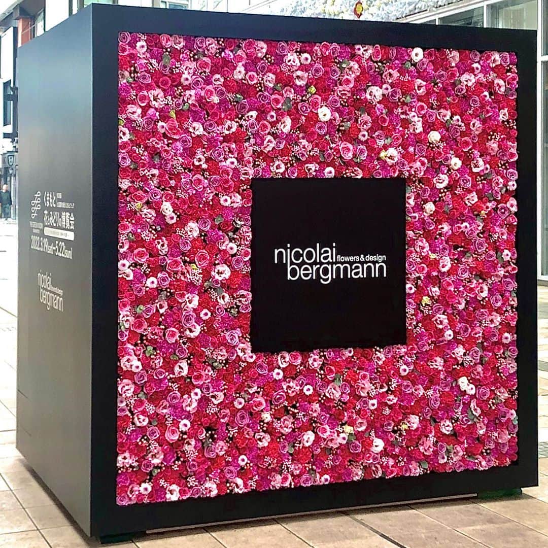 ニコライ・バーグマン・フラワーズ＆デザインさんのインスタグラム写真 - (ニコライ・バーグマン・フラワーズ＆デザインInstagram)「Thousands of fresh flowers to create this 2x 2 meter flower box. Exciting collaboration together with the city of Kumamoto all the way to 2022 ! #excited #nicolaibergmann #flowerbox #kumamoto #theorginalbox #nicolaibergmannteam」11月7日 12時06分 - nicolaibergmann