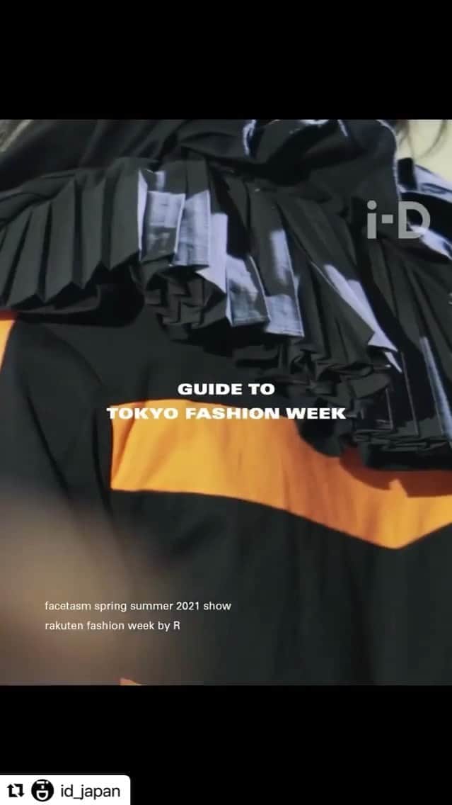 のインスタグラム：「#Repost @id_japan with @make_repost ・・・ @facetasmtokyo が東京でコレクションを発表　  @id_japan presents Guide to Tokyo Fashion Week vol.2 Supported by @rakutenfashion_byr   Host  ミチ @mi0306chi and  よしあき @yooshiakiii at TWIN PLANET  Director YUKARI @yu.kari7 Producer Junpei Mori @jumpeimori1112  Assistant Director Kentaro Tanaka @ken_taro_tanaka  from @obf_tokyo   Creative Director @kazumi_asamura_hayashi  co-producer @yomochiro   #rakutenbyr #rakutenfwt #facetasm @facetasmtokyo  @ochiaihiromichi @rakutenfwt @rakutenfashion_byr」