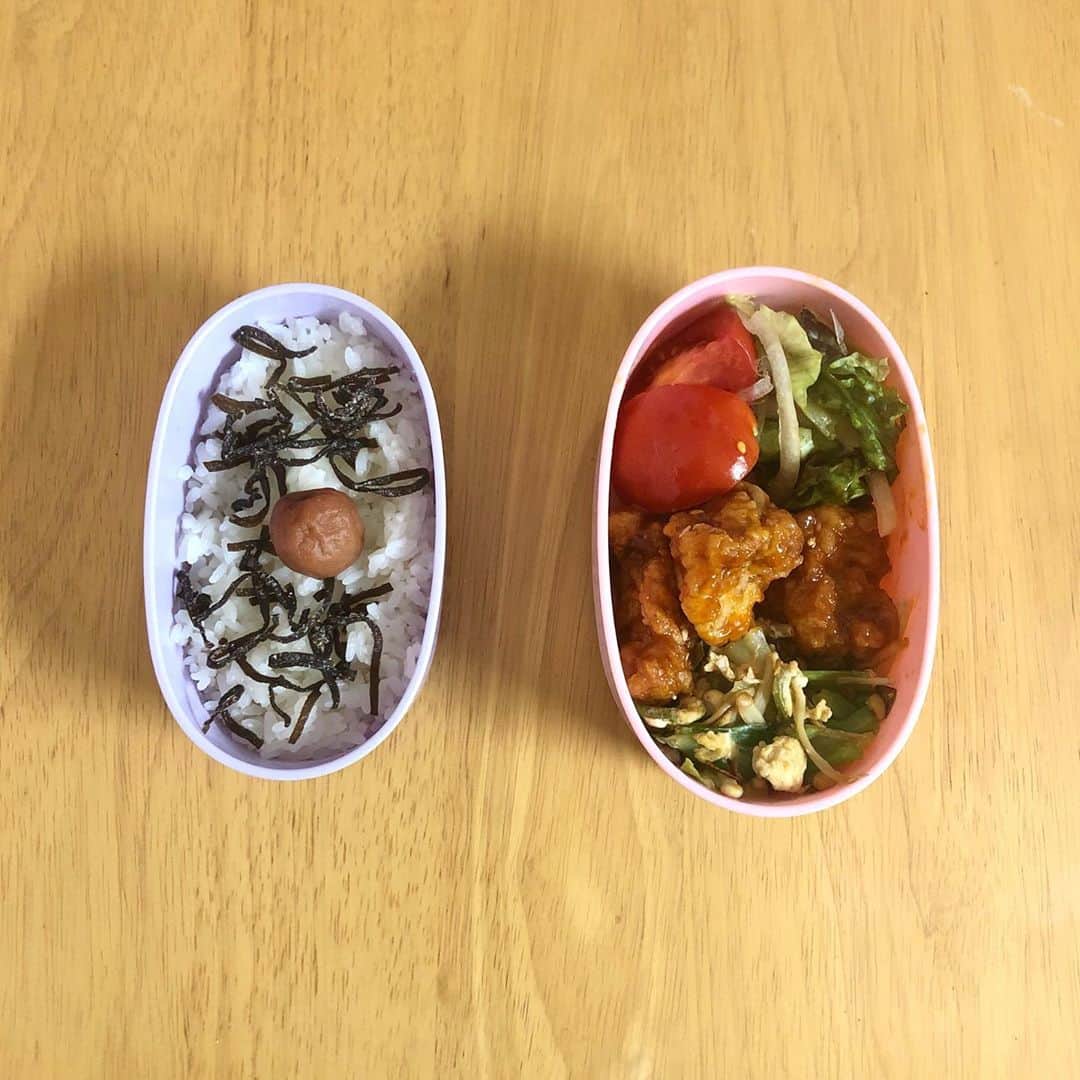 みのり(26)＠東京 ダイエットのインスタグラム：「お昼ごはん . ヤンニョムチキン←昨日の残り ミニトマト 野菜サラダ キャベツのえのきと卵炒め 白米100g . . 自炊するときは、 お弁当もちゃんと作ってます(^_^)v . . 白米は、北海道産ななつぼし⭐️⭐️⭐️⭐️⭐️⭐️⭐️ . . ◉ライザップ公認の紹介アンバサダーです。 〜紹介特典で、お安く入会できます〜 . ▶︎全国どの店舗でもOK ▷２週間のトライアルコースもあります(^_^)/ ▶︎カウンセリング予約前にご連絡ください . ◎入会やカウンセリングをお考えの方、 ご質問なども、DM✉️ください。 . ★トレーニング見学もできます★ . 📺RIZAP TVCM出演 🏅RIZAP BMG ファイナリスト2017.2018 . #rizap #ライザップ . #ダイエット #diet #ダイエット日記 #レコーディングダイエット #instadiet #ダイエット仲間募集 #ダイエッター #公開ダイエット  #昼ごはん #昼御飯 #lunch #昼ご飯 #昼食  #おうちごはん #糖質制限 #healthyfood #healthylifestyle  #fitmeal #oneplate #cleanmeals #健康弁当」
