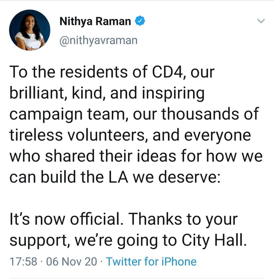 バロン・ヴォーンのインスタグラム：「Nithya Raman is a class act.   She has incredible polices on interlocking issues like housing, homelessness, public transpo, climate, and policing that are pragmatic AND compassionate?! And they said it couldn't be done.  Personally I'm excited to see how her skills as a communicator and collaborator will change political discourse in general while the power play style of politicking goes the way of the dodo.  ANYWAY. Back to these cookies tho.」