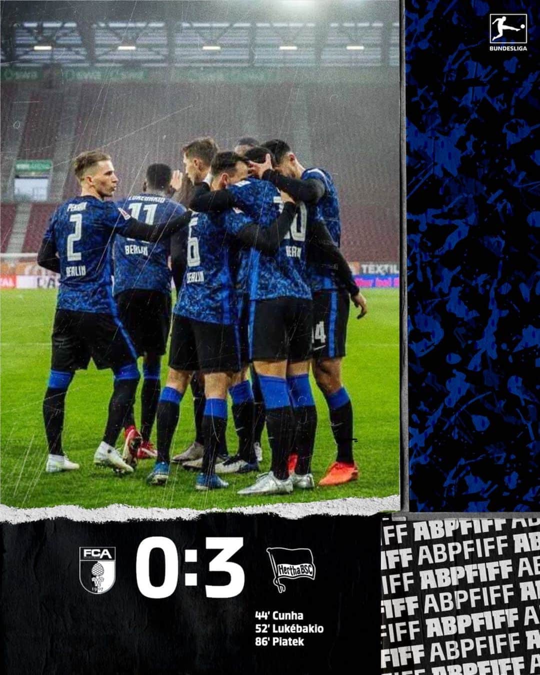 ヘルタ・ベルリンのインスタグラム：「Das haben wir vermisst! 🔥 . . #FCABSC #HaHoHe #herthabsc」