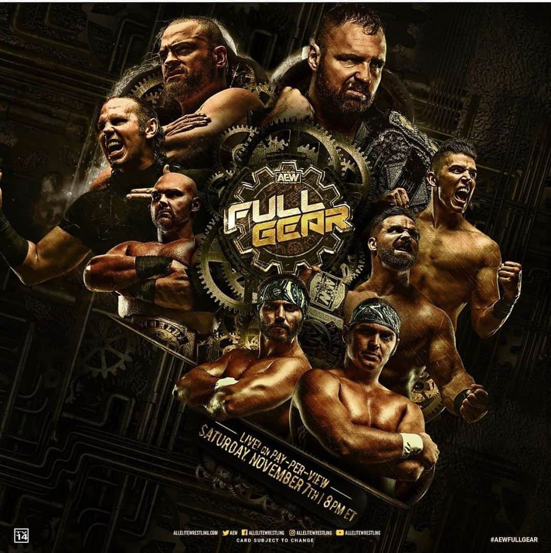 マット・ジャクソンのインスタグラム：「Tonight’s the night. Bucks or FTR?  #AEWFullGear」