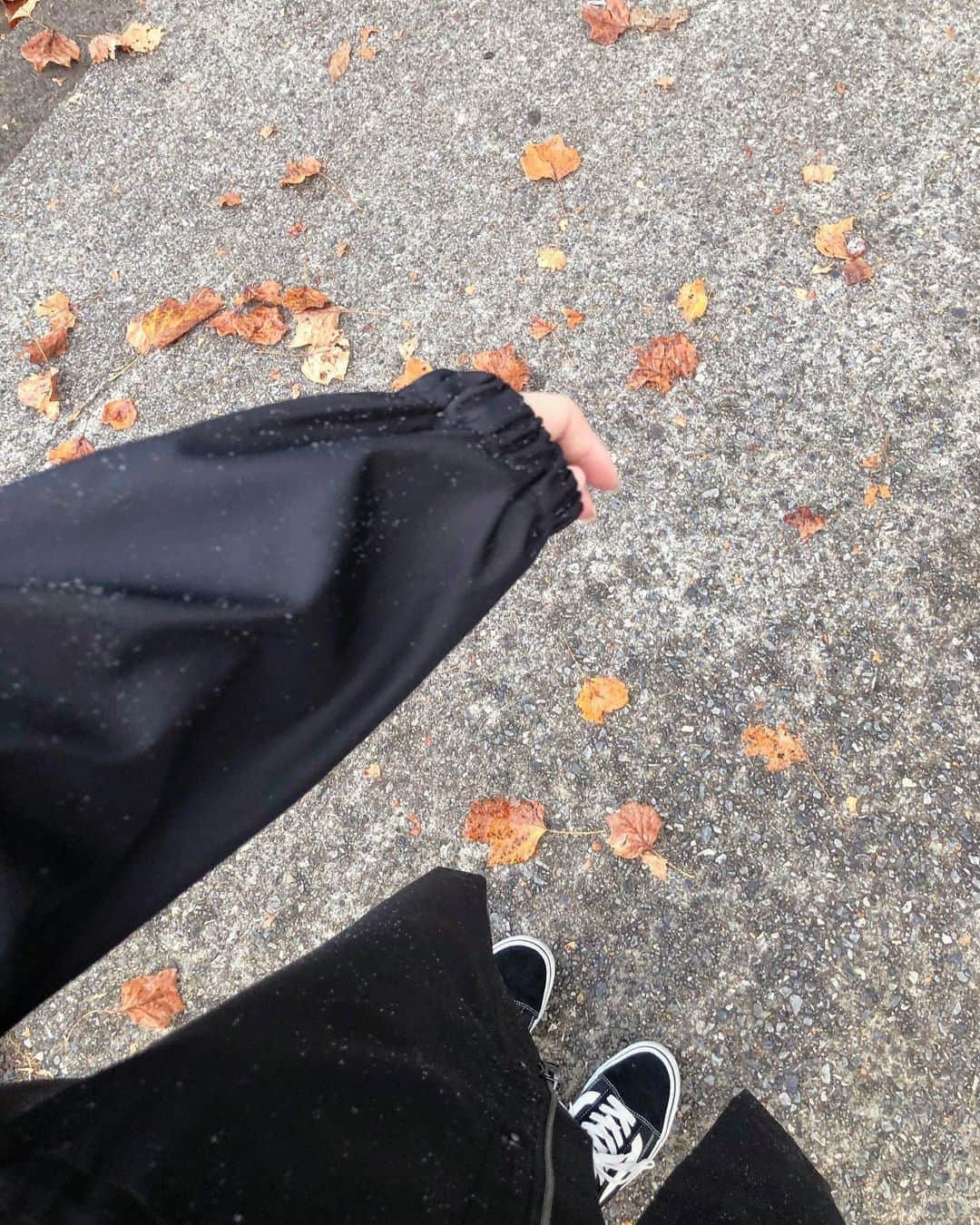 山脇道子さんのインスタグラム写真 - (山脇道子Instagram)「夕方、お散歩中に通り雨😯 撥水加工のブルゾン羽織ってたから 大丈夫✌️ フード出して早歩きで帰った☔️ 見上げたら虹🌈🥰」11月8日 0時08分 - michikoooo
