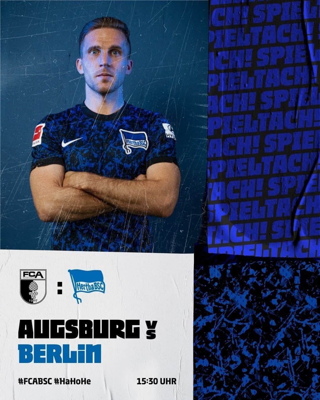 ヘルタ・ベルリンのインスタグラム：「Der 7️⃣. Spieltach steht an! 🔵⚪️ Belohnt euch, Jungs! ✊ . .  #FCABSC #HaHoHe #herthabsc」