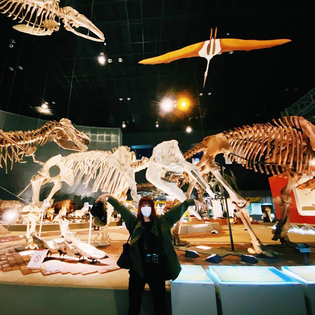 Aya（高本彩）さんのインスタグラム写真 - (Aya（高本彩）Instagram)「ずっと行きたかった場所へ🌏  生命の星・地球博物館⭐️  #神奈川県#地球博物館#星好き#恐竜#化石#木#惑星#森#虫」11月7日 17時20分 - aya_dream04