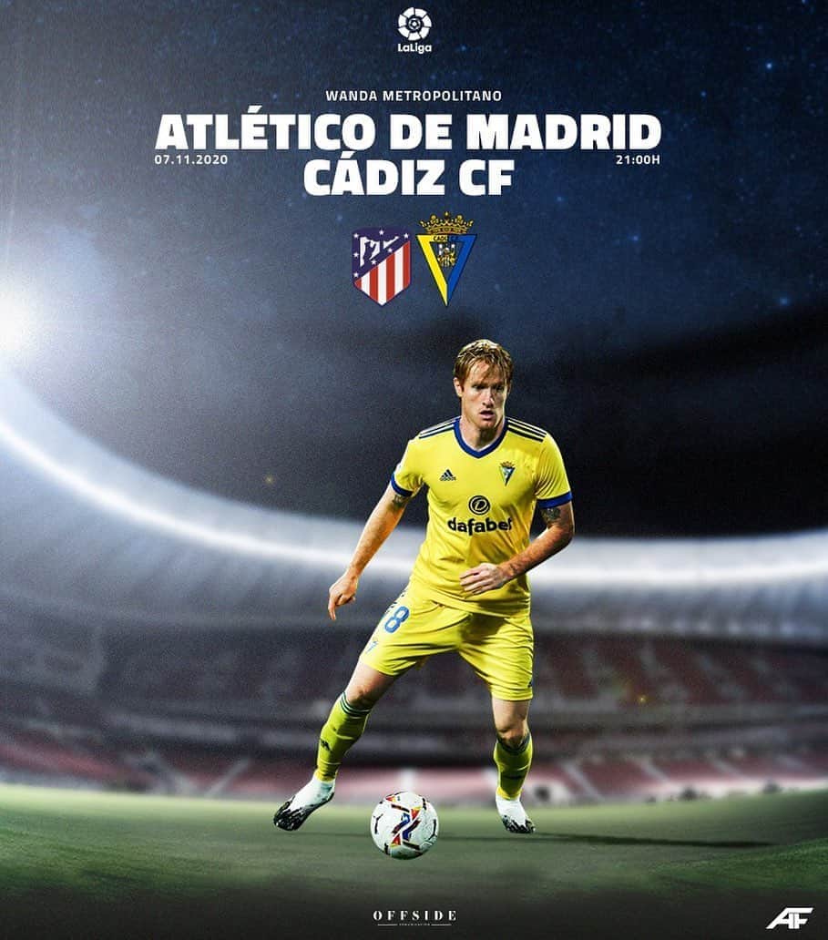 アレハンドロ・フェルナンデス・イグレシアスのインスタグラム：「Nueva oportunidad de demostrar que somos un gran equipo!   Vamos Cádiz💛💙  #Mehandichoqueelamarillo #AF8」