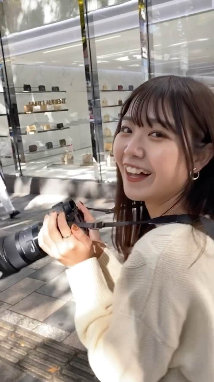 若森咲葉のインスタグラム：「【笑顔リール😆📸】  最後の撮影の時に撮っていただいた動画でリールをつくりました🌟  本当に楽しい撮影で、ずっとニコニコしていました😊📸  @yuu_photo2525 さん、ありがとうございました！✨」