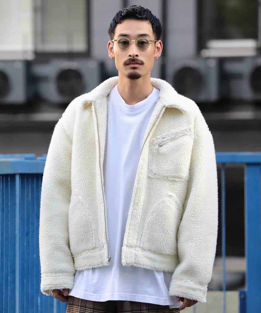 のインスタグラム：「... Lee × BEAMS Boa Work Jacket . #beams #lee #boa」