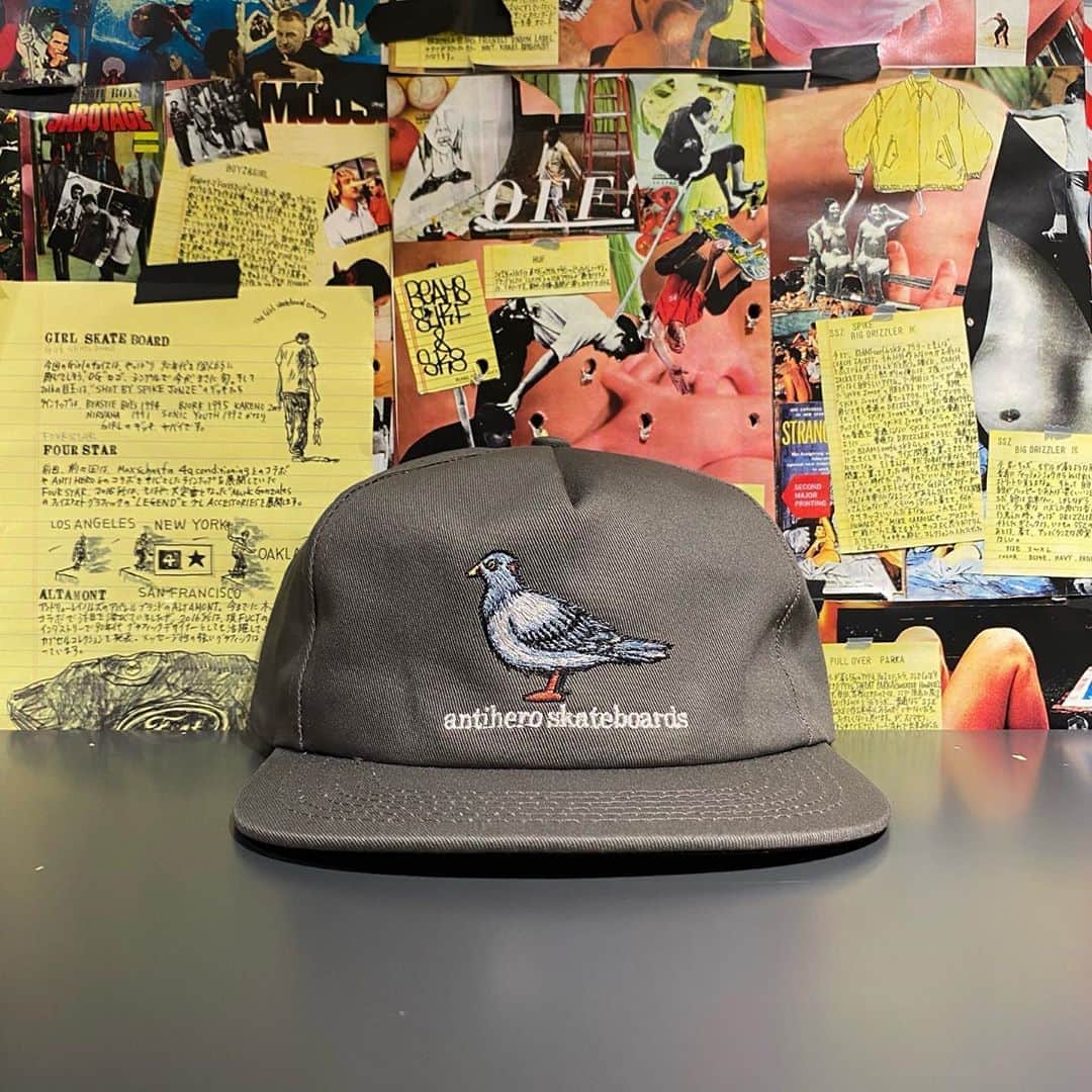 のインスタグラム：「＜ANTIHERO SKATEBOARDS＞ Mens LIL PIGEON SNAPBACK CAP ¥5,100+TAX Item No.11-41-5587 BEAMS JAPAN 2F ☎︎03-5368-7317 @beams_japan #antiheroskateboards  #beams #beamssurfandsk8 #beamsjapan #beamsjapan2nd Instagram for New Arrivals Blog for Recommended Items」