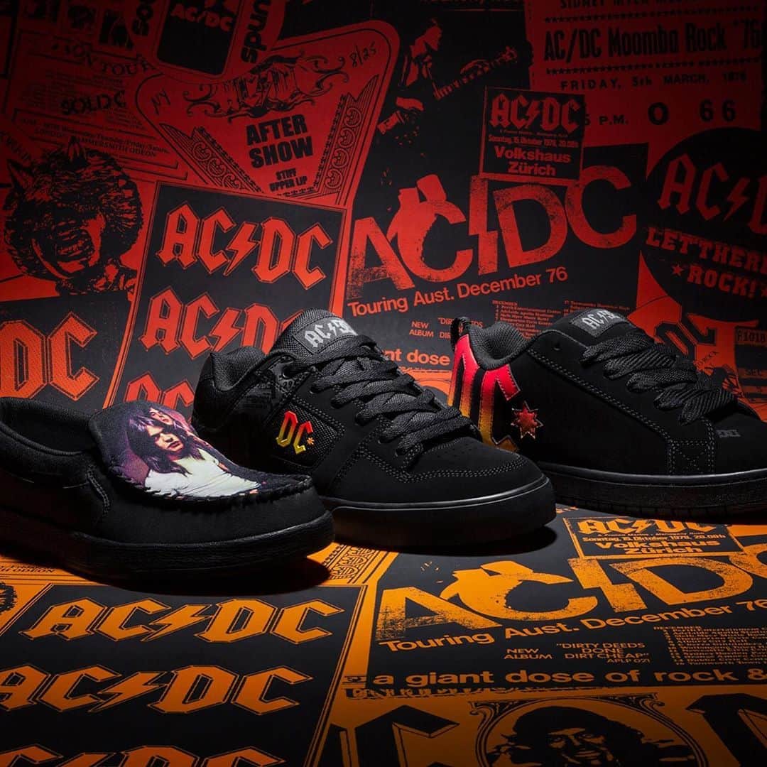 Kerrang!さんのインスタグラム写真 - (Kerrang!Instagram)「Check out this awesome new collab between @acdc and @dcshoes! More info at the link in bio 🔥 . . . #acdc #dcshoes #skateboard #backinblack #highwaytohell」11月7日 20時19分 - kerrangmagazine_