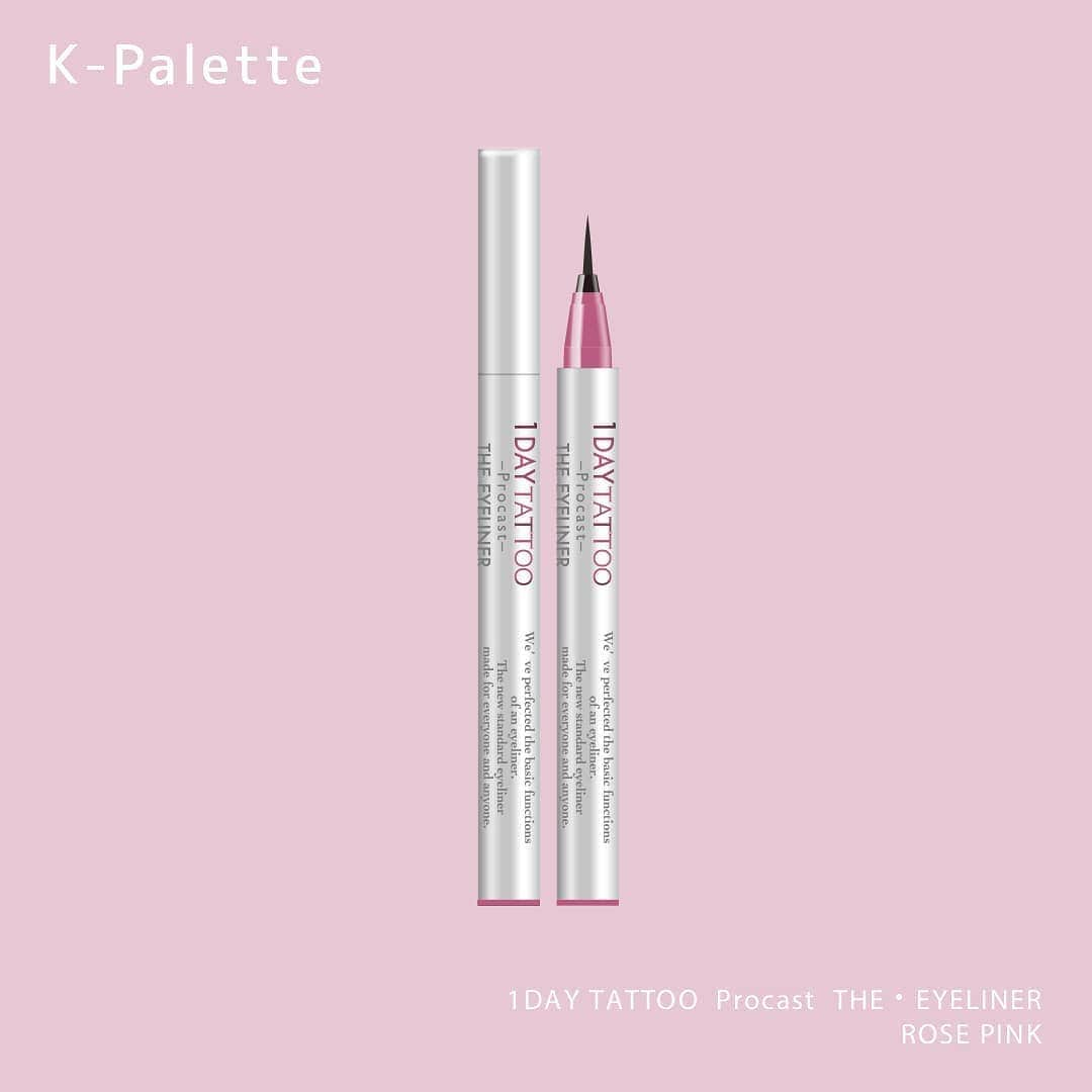 K-paletteのインスタグラム：「【限定色発売】 全国のドラックストア・バラエティショップにて限定発売！ 商品名：「K-パレット　１DAY TATTOO プロキャスト ザ・アイライナー」﻿ 価格：1,500円（税抜）﻿ ﻿カラー：ROSE PINK ﻿ プロキャストアイライナーのこだわり。 落ちにくさ、発色の良さ、描きやすさ・・・ 高機能にこだわったアイライナーですが、使用頂いたお客様からお声が多いのが「描きやすさ」です！  <「描きやすさ」の秘密♡> K-パレットがアイライナーの筆の研究を始めて15年。 その研究の結果、安定したラインどりや繊細なフィニッシュラインの実現には、「1:290」の数値が重要であることに辿り着きました。  「1:290」とは「筆先の細さ：根本の太さ」の対比の数値。 だから筆先は極限に細く、根本は安定して誰にでも、するすると美しいラインが簡単に描けるんです！  ぜひ店頭で手に取って試してみてくださいね✨﻿ ーーーーーーーーーーーーーーーーーーーーー ＼「Flower meets～お花の力で幸せの輪を広げよう～」プレゼントキャンペーン開催中!!／ 直物から「美しさ、生きる力、喜び」を感じながら、一輪でも多くのフラワーロスがなくなりますように。 K-パレットは、お客様・生産者・花屋さんなどの、全ての人々の幸せを願います。 11月18日に発売する、「K-パレット 1DAY TATTOO プロキャスト ザ・アイライナー」限定２色 「ローズピンク」と「ダリアパープル」に因み、その２色のフラワーブーケをプレゼントします。 ＜キャンペーン詳細＞ ・開催期間：2020年11月5日（木）～2020年12月31日（木） ・応募方法　 ①公式K-パレットInstagramをフォロー ②TOPから送付先を登録→完了！ ・プレゼント内容　 「ピンクローズ」＆「ダリアパープル」のフラワーブーケと、 商品「1DAY TATTOO プロキャスト ザ・アイライナー」限定２色「ピンクローズ」＆「ダリアパープル」をセットでプレゼント  ＼当選率アップ／ メインアカウントからストーリーシェアで当選確率アップ！☆　 ーーーーーーーーーーーーーーーーーーーーー #プロキャストアイライナー #kpalette #Kパレット #1daytattoo #ワンデータトゥー #発色アイライナー #プチプラコスメ #アイライナー #リキッドアイライナー #目元メイク #コスメ #おすすめコスメ ＃カラーライナー#新作コスメ #限定色 #コスメ紹介 #コスメ部 #コスメマニア #コスメオタク #メイク好き #メイク好きな人と繋がりたい #メイク好きさんと繋がりたい #目元美人 #メイクアップ #かわいくなりたい #女子力向上計画 #女子力アップ #cosme #cosmetics #eyeliner #eyelinerliquid」