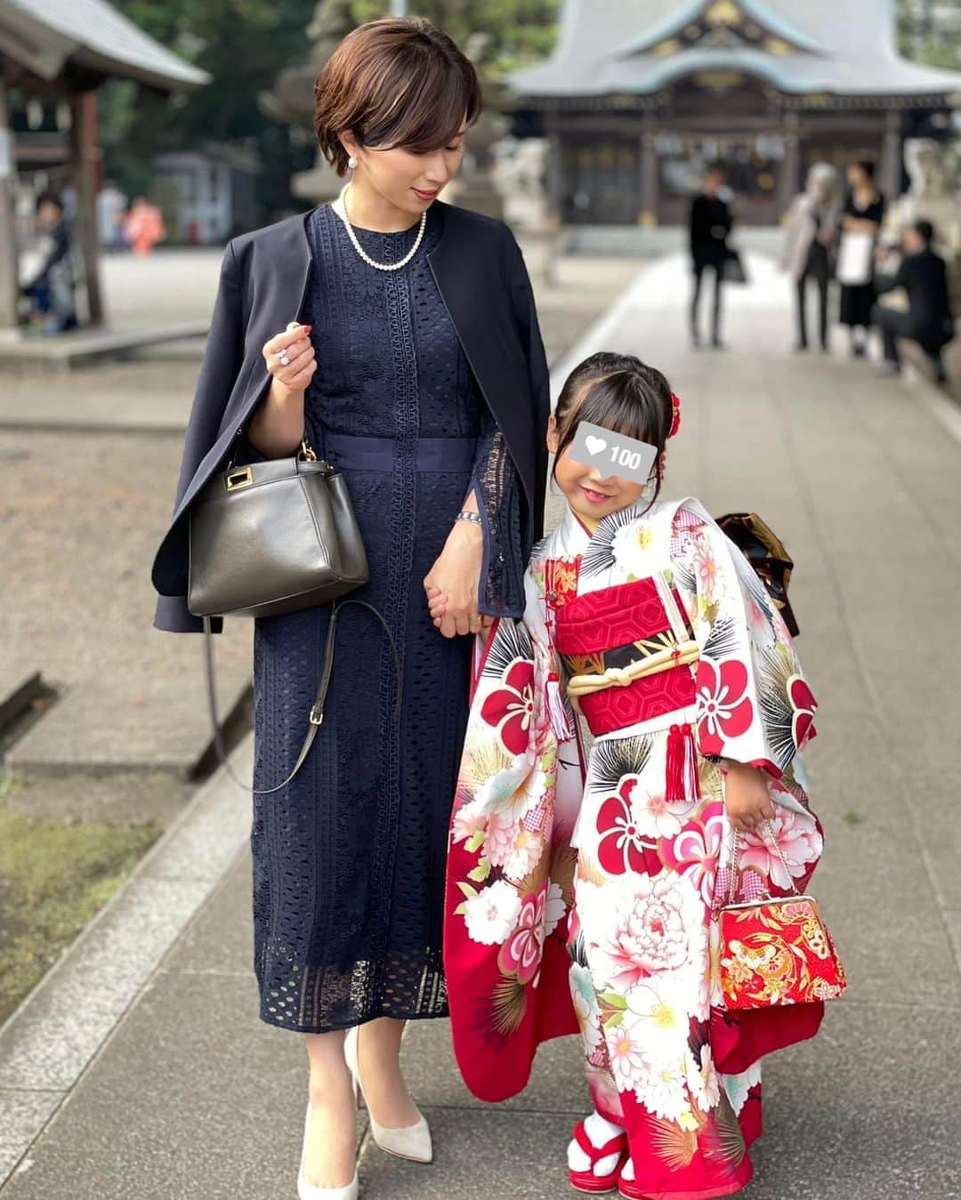 Yuさんのインスタグラム写真 Yuinstagram 次女の七五三のお宮参り マスクを付けたままでの御祈祷もきっと思い出になるでしょう 家族みんなでお祝い出来たことに感謝 次娘達の晴れ着姿を見るのは成人式かぁ 遠いようであっという間なんだろうな