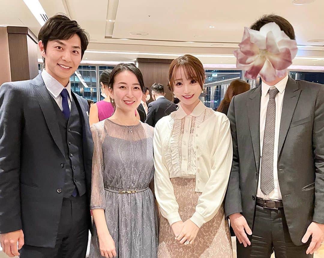 のインスタグラム：「昨日のディナー会で、バチェラーカップルの友永さん、恵さんご夫婦にお会いしました☺️❣️✨  お２人ともとっても素敵な美男美女で すごく丁寧にお話ししてくださって 嬉しかったです(๑˃̵ᴗ˂̵)💞💞  ディナー会のことはまた改めて投稿しますね🍽💗🥂  #dinner #french #ディナー #フレンチ #バチェラー」