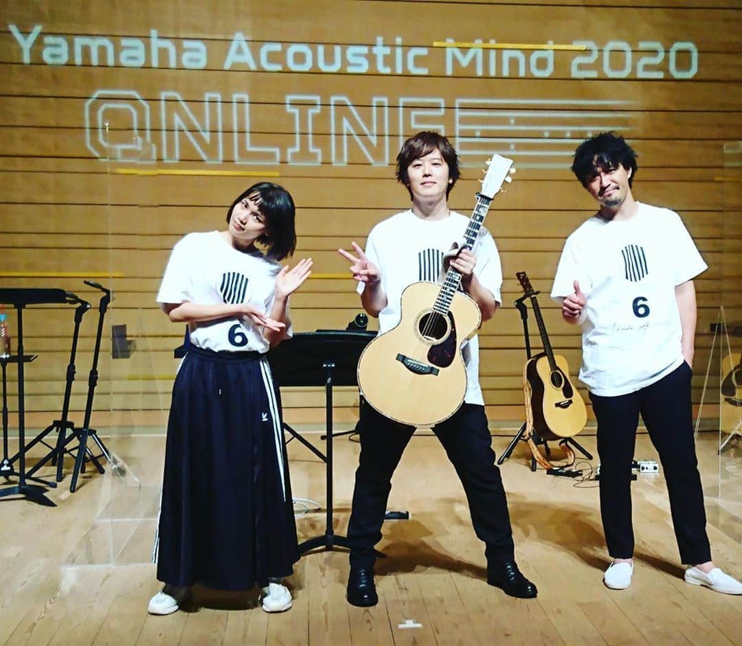 三浦祐太朗のインスタグラム：「「#Yamaha Acoustic Mind 2020 ONLINE」ありがとうございました😊気持ちよかったー！明日もよろしくお願いします！ #ISEKI #Anly #三浦祐太朗」