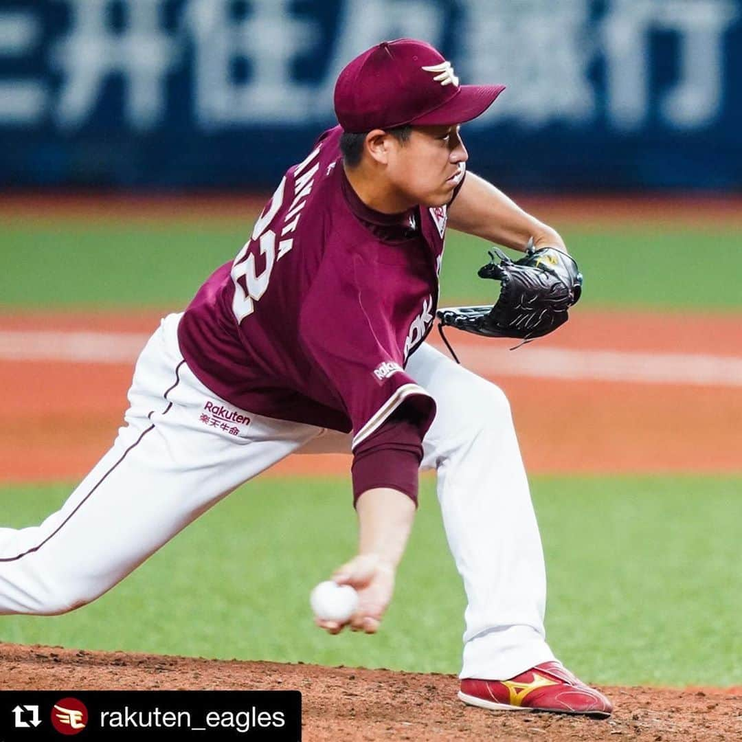 牧田和久のインスタグラム：「2020年、コロナウィルスの影響で  プロ野球の開幕が遅れましたが  医療従事者の方々や球団関係者  多くの方々のおかげでプロ野球が  開幕出来た事に凄く感謝しています。  開幕スタートはチームとして  凄く良い状態ではありましたが  終わってみたら4位という…  結果に終わってしまいました。  応援して頂いたファンの方々には  良い結果をお見せ届ける事は  出来ませんでしたが　  1年間ありがとうございました。  2020年は医療従事者の方々  球団関係者の方々  サポートして頂いた方々  多くのファンの方々  家族には本当に感謝しています。  2020年、ありがとうございました。  #コロナ #医療従事者に感謝  #東北楽天ゴールデンイーグルス  #TohokuGoldenEagles #楽天イーグルス #RakutenEagles」