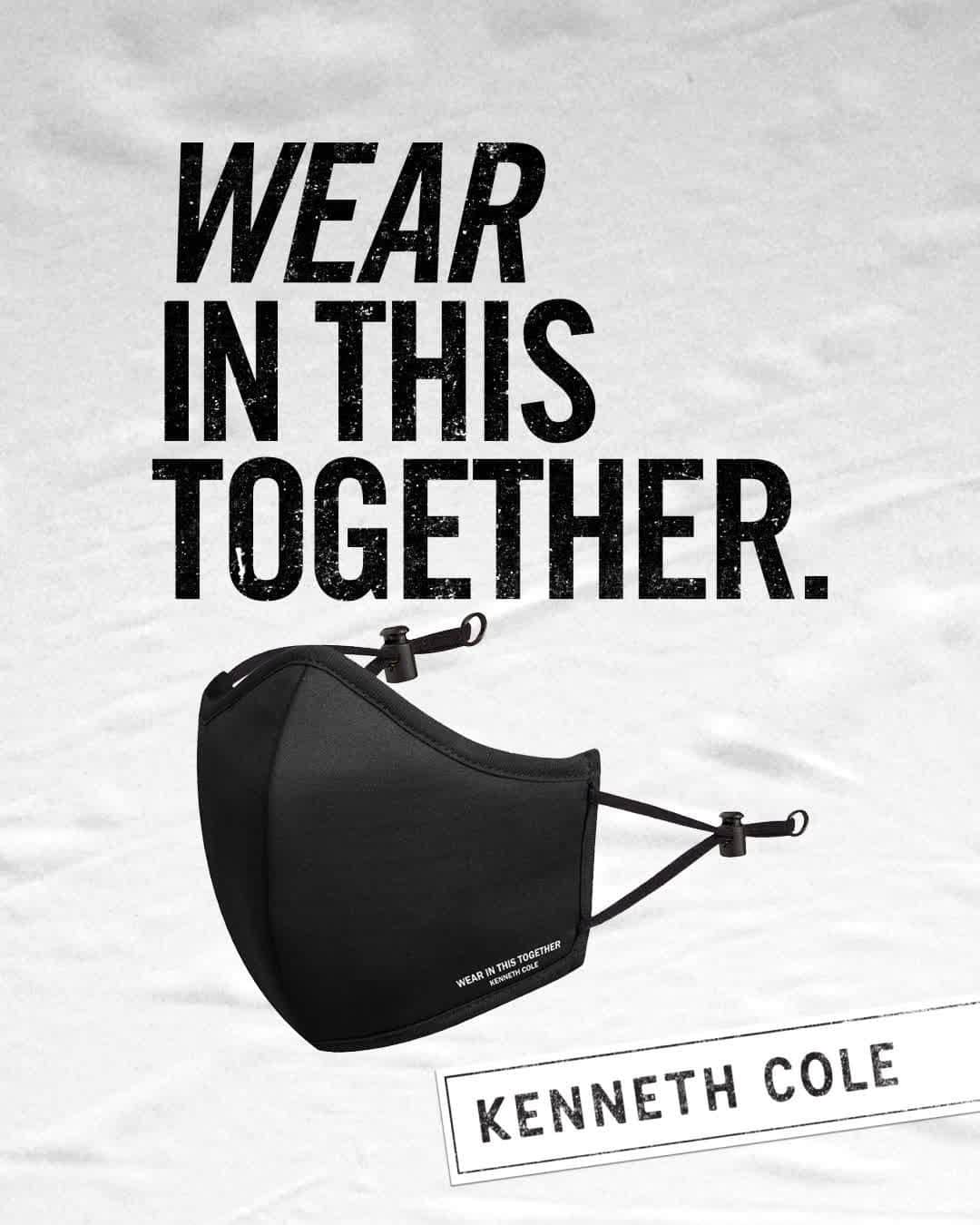 ケネスコールのインスタグラム：「Our fall collection is available now, including our latest masks with all of the PROTECTION, COMFORT, and STYLE you need. Not just want…NEED. #WearAFuckingMask #ComfortAndPerformance #FallStyle  When you shop at KennethCole.com, we’ll donate to The New York Public Library in support of The Harry Belafonte Black Liberation Speaker Series. Info link in bio.」