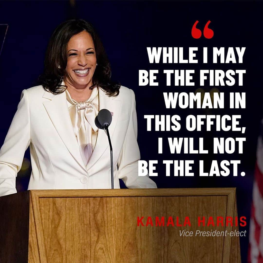 CNNさんのインスタグラム写真 - (CNNInstagram)「"All the women who have worked to secure and protect the right to vote for over a century ... I stand on their shoulders," Kamala Harris said addressing the nation for the first time as vice president-elect. Harris is the first woman, the first woman of color, the first Black person and the first South Asian to be elected vice president of the United States. (📸: Andrew Harnik/AP)」11月8日 10時53分 - cnn