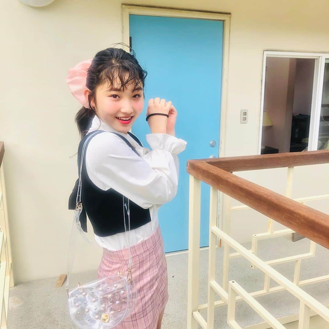 ニコ☆プチのインスタグラム：「🎀🖤 ガーリーなココもよき~~🥺💖 Niziuのリマちゃん意識の私服だよん💎🎶 . . . #井口虹姫」