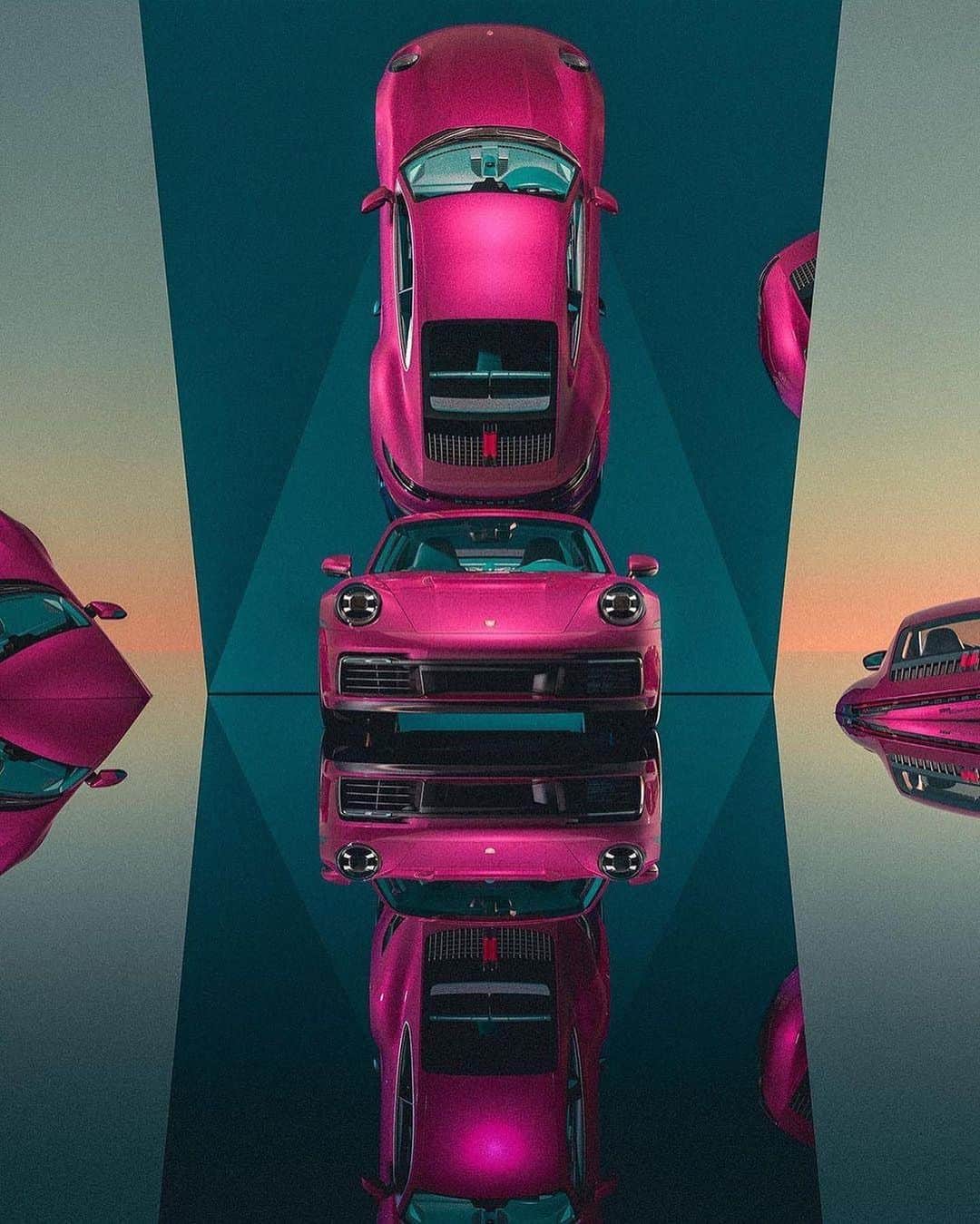 Porscheさんのインスタグラム写真 - (PorscheInstagram)「Seasoned photographer @olgunkordal, features kaleidoscopic car art over on @carsandcolour, taking inspiration from Picasso and Braque - clear to see from these striking cubist interpretations on a suite of Porsche cars.   📸 @carsandcolour via @type7」11月8日 2時19分 - porsche