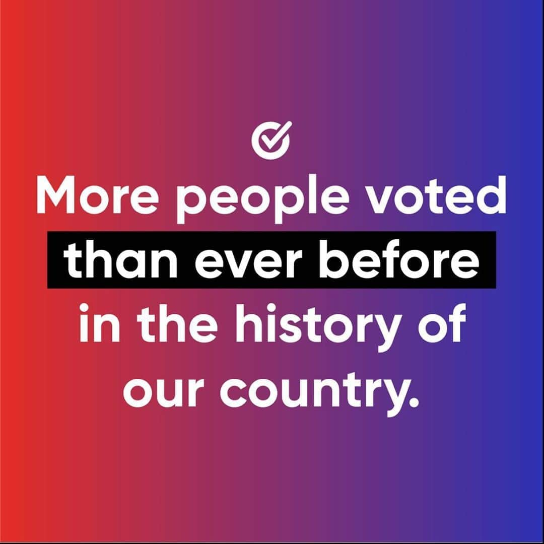 ションダ・ライムズさんのインスタグラム写真 - (ションダ・ライムズInstagram)「The basis of American democracy is that we pick our leaders - our leaders do not pick their voters. We celebrate the millions of Americans who overcame barriers to the ballot box, mobilized their communities and voted in record breaking numbers. We the people have the power.」11月8日 2時20分 - shondarhimes