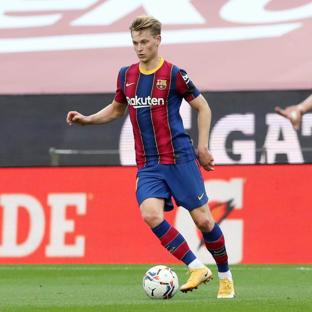 フレンキー・デ・ヨングのインスタグラム：「Good win before going to the national team #forçabarça 💙❤️」