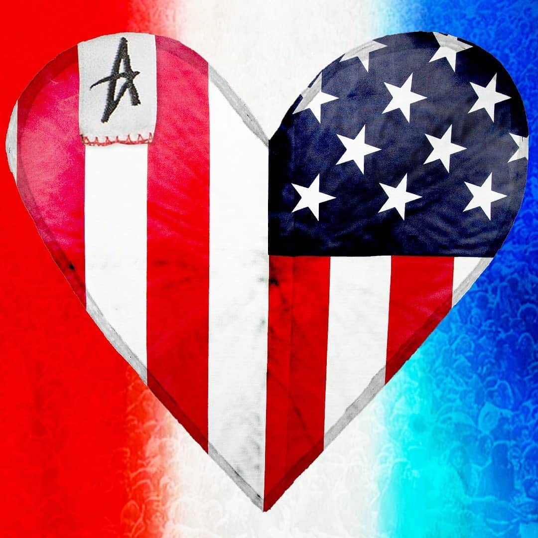オルタモントのインスタグラム：「Time To Re-unite Our Diversity as United States of America 🇺🇸 Long Live Freedom, Liberty, and Rock & Roll 🤘🏻 #altamont #_CFADC #_CutFromADifferentCloth」