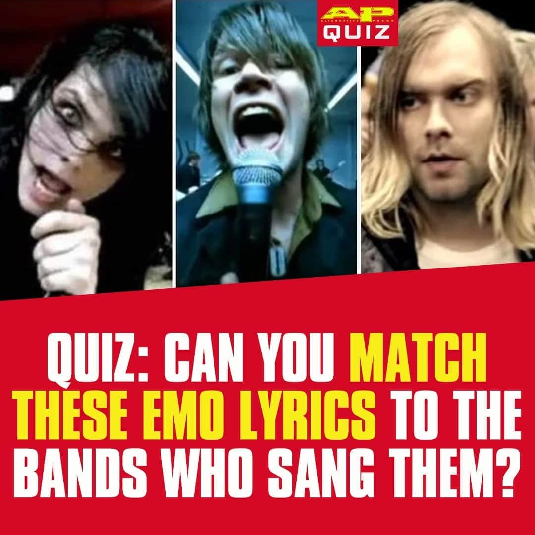 Alternative Pressさんのインスタグラム写真 - (Alternative PressInstagram)「QUIZ: We know you know these emo lyrics by heart, but can you remember if @mychemicalromance, @theused or @takingbacksunday sang them?⁠ LINK IN BIO⁠ .⁠ .⁠ .⁠ #mychemicalromance #mcr #mychem #theused #takingbacksunday #tbs #emo #emomusic #emolyrics #altpress #alternativepress」11月8日 5時02分 - altpress