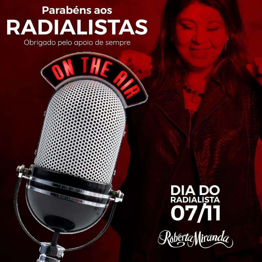 Roberta Mirandaさんのインスタグラム写真 - (Roberta MirandaInstagram)「A vocês, Radialistas 📻 🎙 todo o meu carinho e gratidão! 🙏🏻 #FelizDia #DiaDoRadialista」11月8日 5時05分 - robertamiranda