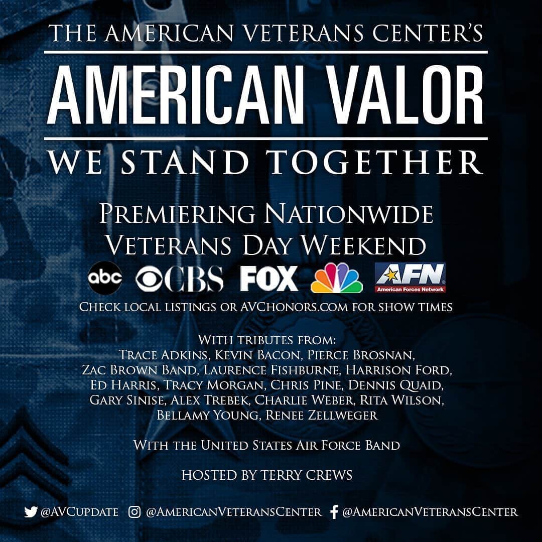 ベラミー・ヤングさんのインスタグラム写真 - (ベラミー・ヤングInstagram)「It is so humbling to get to participate in TONIGHT'S @AVCupdate’s #AmericanValor special, which will honor America’s heroes who have served and sacrificed for our country. From our #WorldWar2 generation to those who are making our country better today- and ALL who have appealed to what is best in themselves to protect home- we salute you. Premiering nationwide starting this evening November 7 on @ABC, @CBS, @FOXtv, @NBC stations and on @AFNtelevision. Click here to see the full broadcast info:  https://www.americanveteranscenter.org/avc-events/avchonors/ #WeStandTogether #AmericanVeteransCenter ❤️🇺🇸❤️」11月8日 5時21分 - bellamyyoung