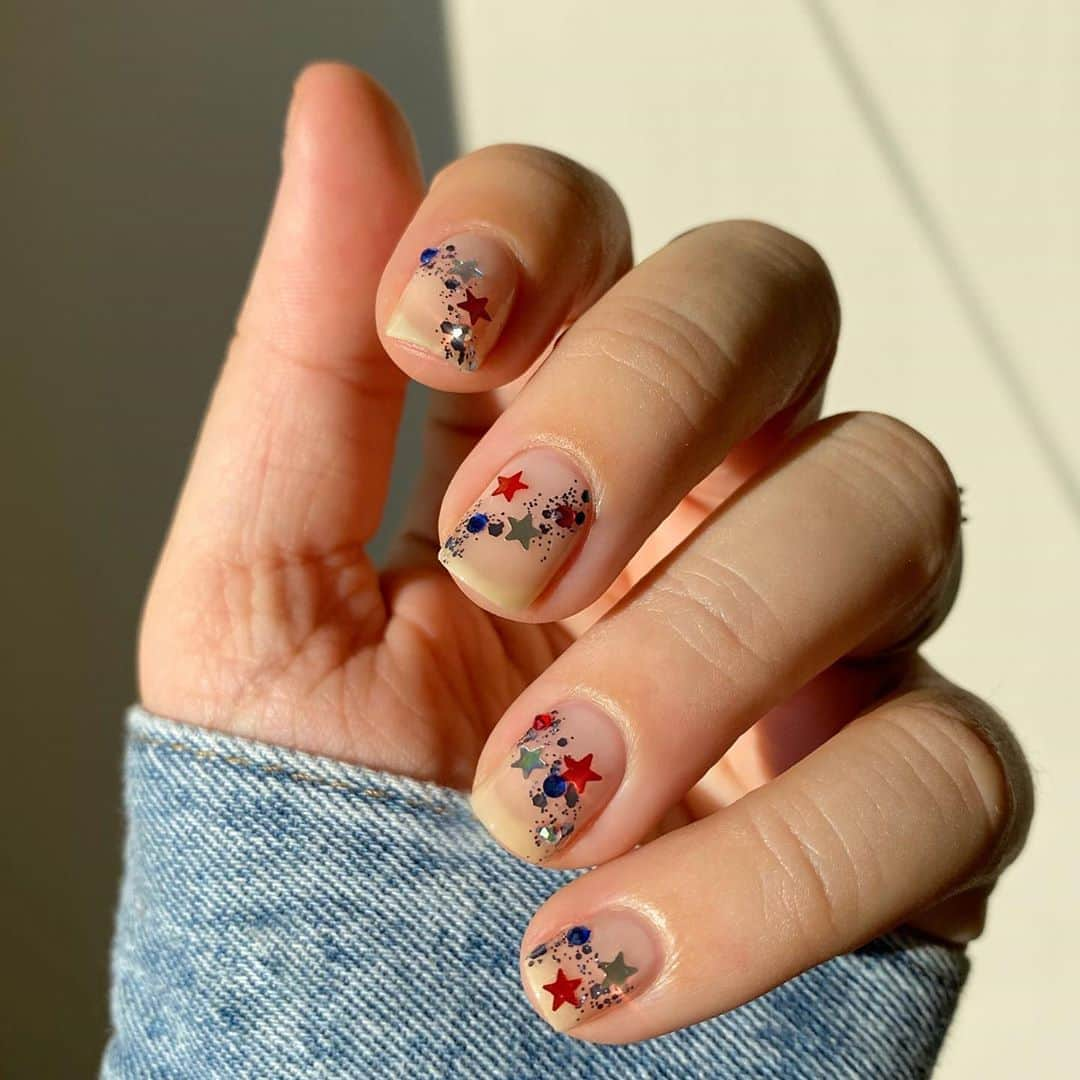 Soniaさんのインスタグラム写真 - (SoniaInstagram)「Party in the USA✨🇺🇸💙😌」11月8日 5時29分 - badgirlnails