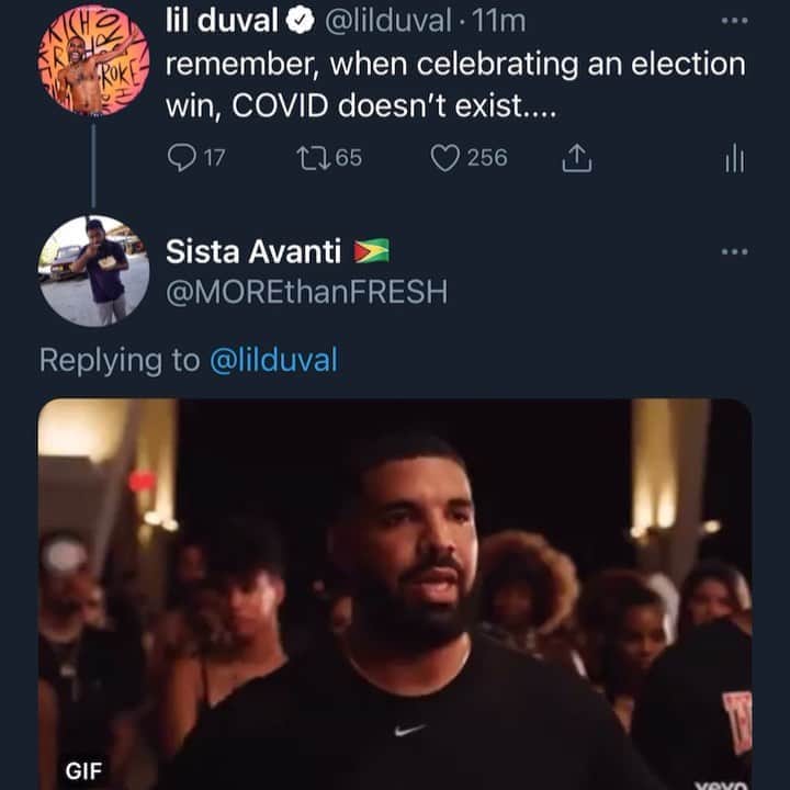 リル・デュヴァルのインスタグラム：「FYI i don’t give a fuck either way bout none of this shit. I’m just here to make y’all laugh 😂 😂😂😂😂😂😂 we in this together but stay tf away from me」