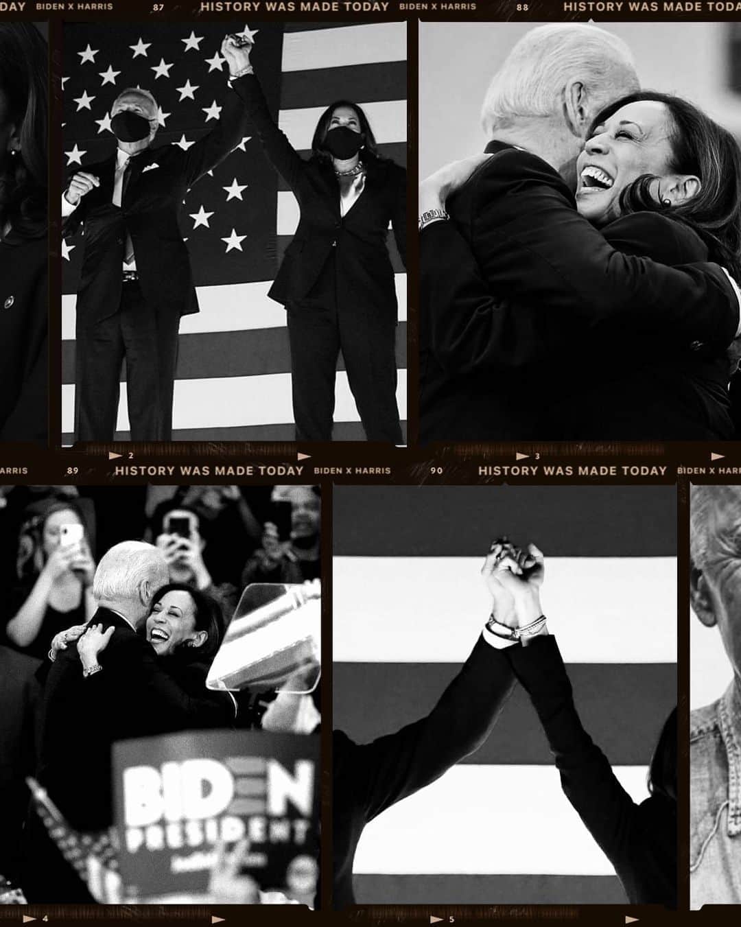ジュリー・サリニャーナのインスタグラム：「Hope, love and unity has prevailed!!!   They did it. WE did it!!! What a beautiful victorious day for America, I’m so proud to be a part of history! Crying tears of joy rn! 🇺🇸✨🕊🙏🏽✔️😭 💙」