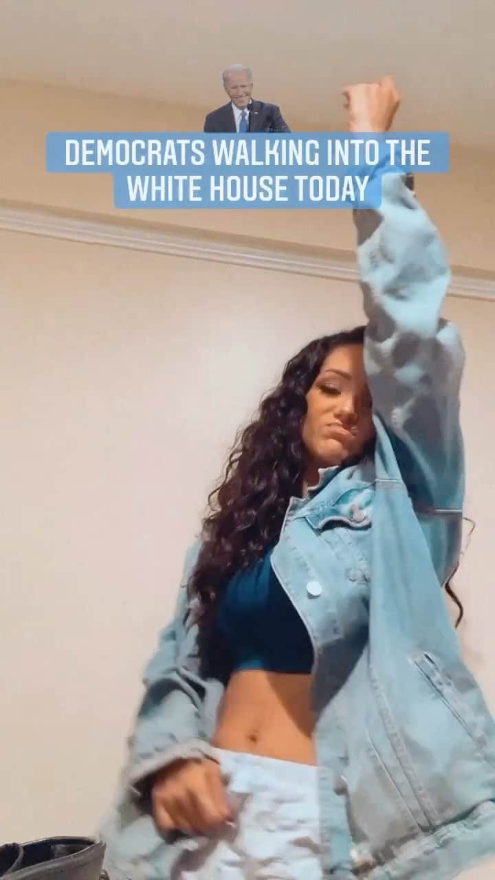 メラニー・イグレシアスのインスタグラム：「stank face & all! #bidenharris2020」