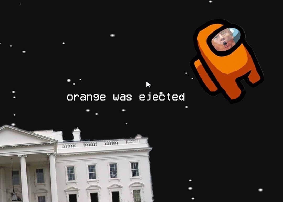 カーティス・ルポールのインスタグラム：「Orange was TOO SUS 😂 #amongus #bidenharris2020 #trump2020 #confirmejectsOFF」