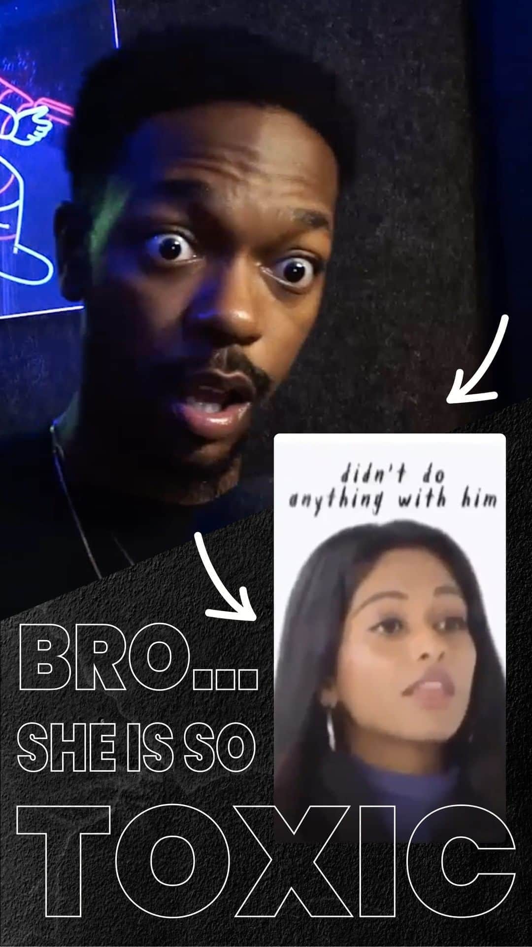 のインスタグラム：「Is she toxic or is he toxic? Let me know in the comments below!」